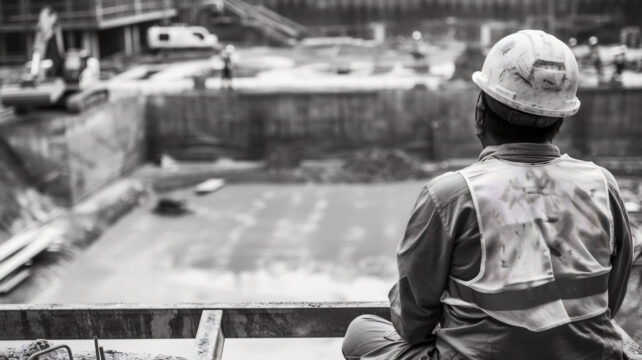 monochrome-scene-depicting-life-workers-construction-industry-site